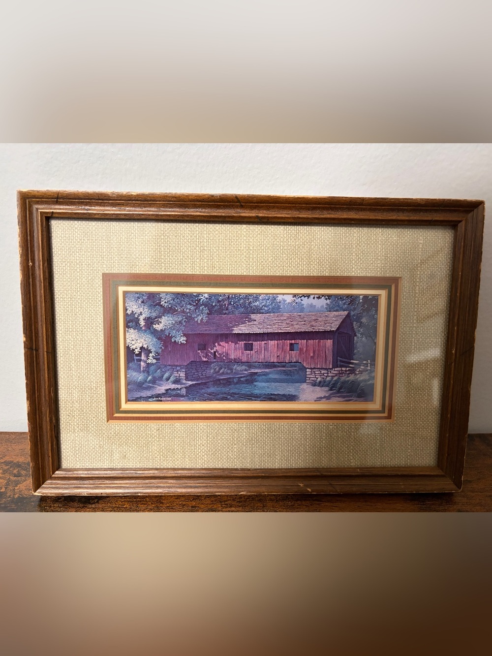 Jim Harrison Covered Bridge Art Print